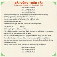Văn khấn Thần Tài Thổ Địa​ đầy đủ, tài lộc đến ùn ùn!