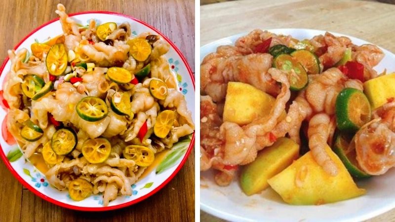 Công thức làm chân gà sốt Thái